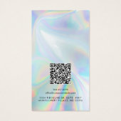 Geschäftslogo und QR-Code-Ohrhänger-Displaykarte (Rückseite)