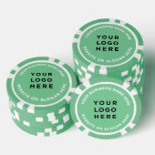 Geschäftslogo und Text Einfach Professionell Pokerchips (Stapel)