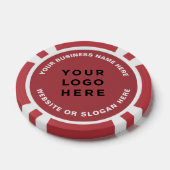 Geschäftslogo und Text Einfach Professionell Pokerchips (Einzeln)