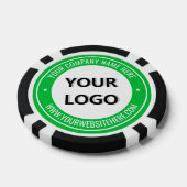 Geschäftslogo und Text gebrandete Pokerchips Beisp (Einzeln)