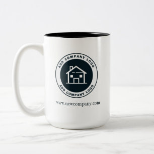 Geschäftslogo und Werbegeschenk Zweifarbige Tasse