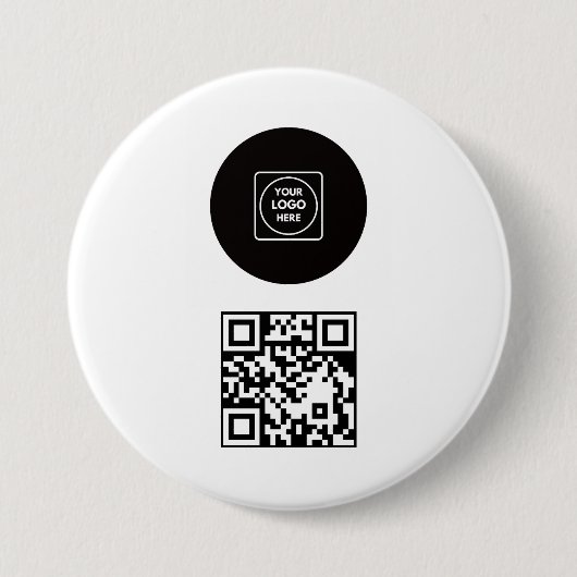 Geschäftslogo Unternehmens-Promotion- QR-Code-Desi Button (Vorderseite)