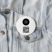 Geschäftslogo Unternehmens-Promotion- QR-Code-Desi Button (Beispiel)