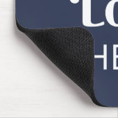 Geschäftslogo Unternehmensmarke Blau Mousepad (Ecke)