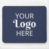 Geschäftslogo Unternehmensmarke Blau Mousepad (Vorne)