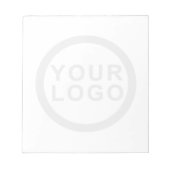 Geschäftslogo Wasserzeichen Logo Weiße Notizblock (Vorderseite)