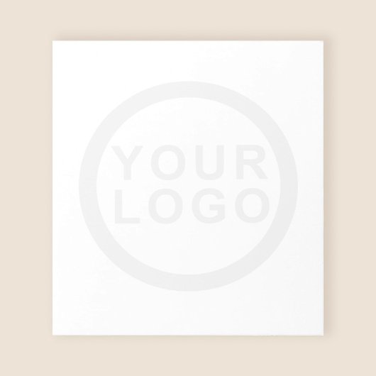 Geschäftslogo Wasserzeichen Logo Weiße Notizblock