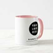 Geschäftslogo Website Mitarbeiter Werbeartikel Tasse (VorderseiteRechts)