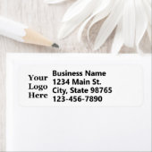 Geschäftslogo Weiße Telefonnummer und Rücksendeadr (Insitu)