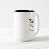 Geschäftslogo Werbe Zweifarbiges Tasse (VorderseiteRechts)