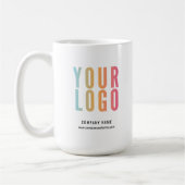 Geschäftslogo Werbeartikel Kaffeetasse (Links)