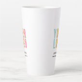 Geschäftslogo Werbeartikel Milchtasse (Vorderseite)