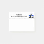 Geschäftslogoentwurf Ihre Selbst Post-it Klebezettel (Vorderseite)