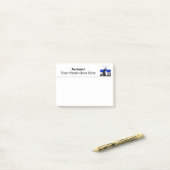 Geschäftslogoentwurf Ihre Selbst Post-it Klebezettel (Auf Schreibtisch)