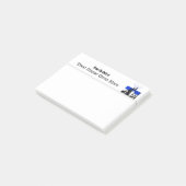 Geschäftslogoentwurf Ihre Selbst Post-it Klebezettel (angewinkelt)