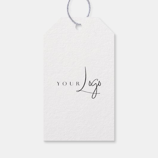 Geschäftslogos Danke Label Hang Tag Geschenkanhänger (Rückseite)