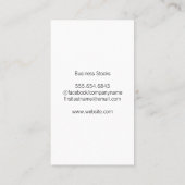 Geschäftsmann | Aktien und Finanzen Visitenkarte (Rückseite)