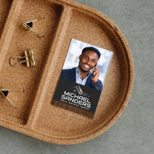 Geschäftsmann am Telefon | Real Anwesen Agent Visitenkarte