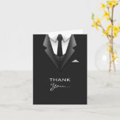 Geschäftsmann Anzug Vielen Dank für Ihre Grußkarte Karte (Gelbe Blume)