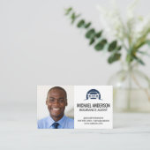 Geschäftsmann | Automobile-Logo Visitenkarte (Stehend Vorderseite)