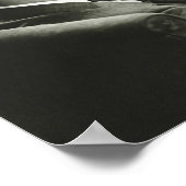 Geschäftsmann beim Lesen der Zeitung Poster (Ecke)