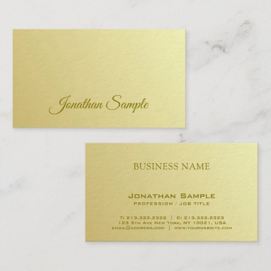 Geschäftsmann Ceo Arbeitgeber Manager Eleganter Lu Visitenkarte (Vorne/Hinten)