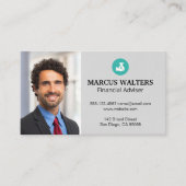 Geschäftsmann | Finance Logo Visitenkarte (Vorderseite)