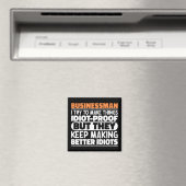 Geschäftsmann Ich versuche, Dinge lustiges Sprichw Magnet (In Situ (Geschirrspüler))