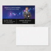 Geschäftsmann im Anzug | Aktienkarte Visitenkarte (Vorne/Hinten)