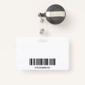 Geschäftsmann lächelt | Finance Logo | Strichcode Ausweis (Rückseite mit Rechteck)