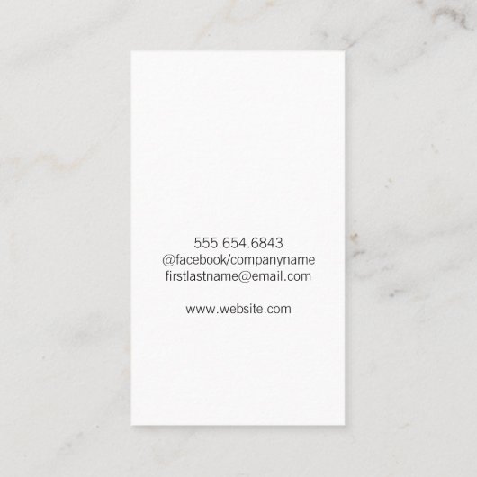 Geschäftsmann lächelt | Real Anwesen / Finanzen Visitenkarte (Rückseite)