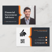 Geschäftsmann lächelt | Unternehmen | QR-Code Visitenkarte (Vorne/Hinten)