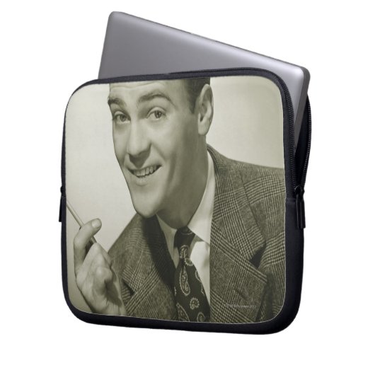 Geschäftsmann Laptopschutzhülle (Vorderseite Links)