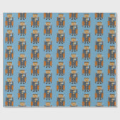 Geschäftsmann mit Kaffee im Sessel Geschenkpapier (Flach)