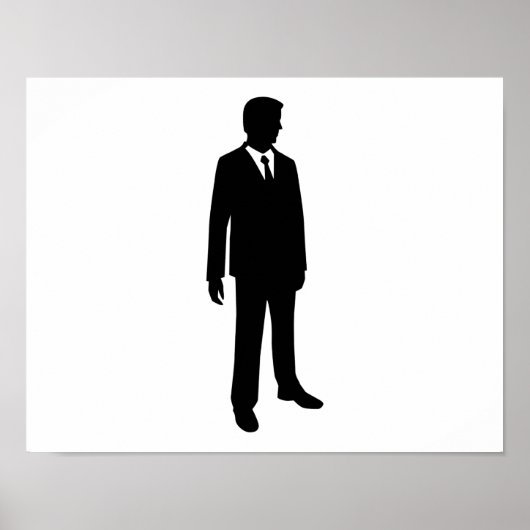 Geschäftsmann Poster (Vorne)