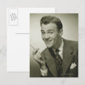 Geschäftsmann Postkarte (Vorne/Hinten)