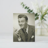 Geschäftsmann Postkarte (Stehend Vorderseite)