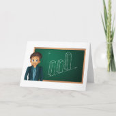 Geschäftsmann Präsentation von Grußkarten Karte (Vorderseite)