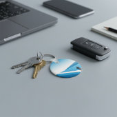 Geschäftsmann sucht den Weg in die Zukunft Schlüsselanhänger