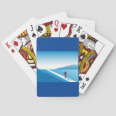 Geschäftsmann sucht den Weg in die Zukunft Spielkarten (Rückseite)