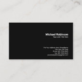 Geschäftsmann Telescope Vision | Konzept | Rot Visitenkarte (Rückseite)