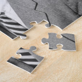 Geschäftsmann-trinkendes Bier Puzzle (Seite)