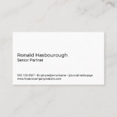 Geschäftsmann Zeichne Graph der Finanzübersicht Visitenkarte (Rückseite)