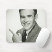 Geschäftsmann zeigt mousepad (Mit Mouse)