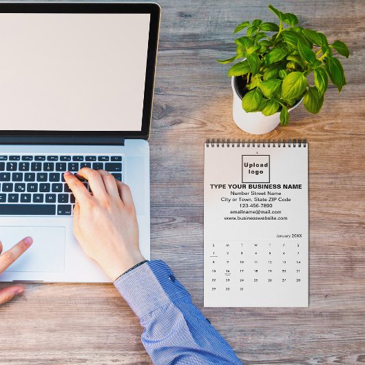 Geschäftsmarke im Kalender