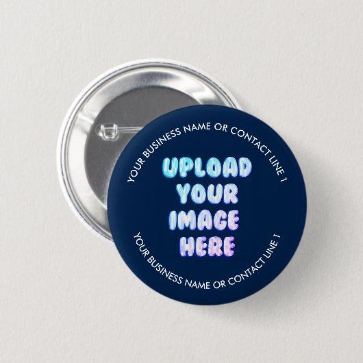 Geschäftsmarkenlogo Button (Vorne & Hinten)