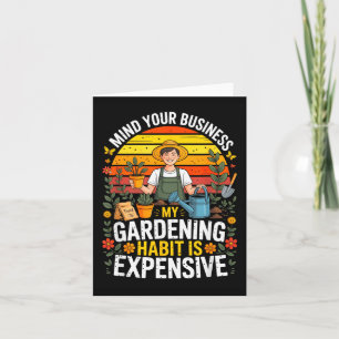 Geschäftsmentalität Gartengewohnheit ist teurer Hu Karte