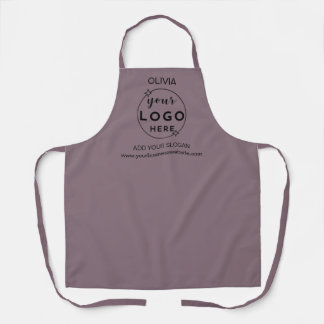 Geschäftsminimal mit individuellem Logo in Staubpu Schürze