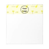 Geschäftsmodell für Gelbpapiere Notizblock (Vorderseite)