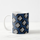 Geschäftsmodell Navy Blue Custom Kaffeetasse (Links)